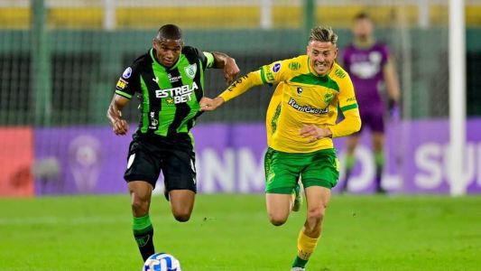 Na Argentina, o América perdeu por 2 a 1 para o Defensa y Justicia pela Sul-Americana