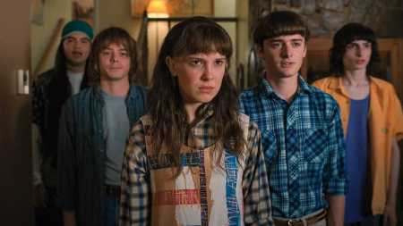 Na foto, os atores de 'Stranger Things' na 4ª temporada