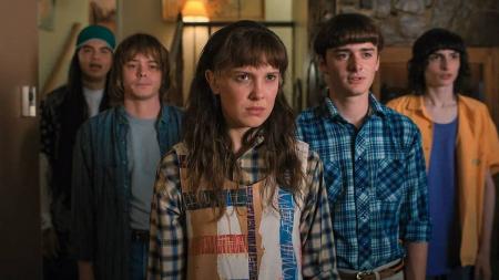 Na foto, os atores de 'Stranger Things' na 4ª temporada