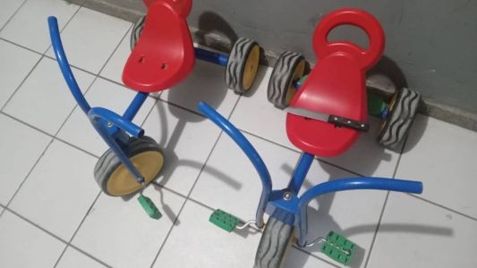 Na imagem,  brinquedos recuperados