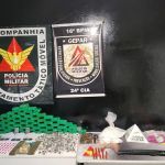 Polícia apreende 72 barras de maconha e uma arma na região Nordeste de BH