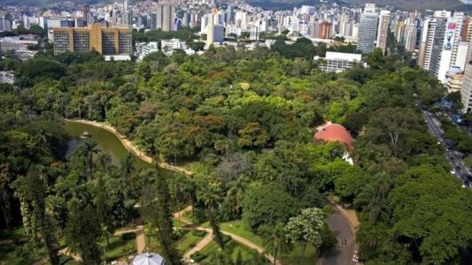 Na imagem, vista do Parque Municipal, no Centro de BH