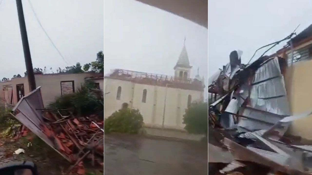 Na rota do ciclone extratropical, Rio Grande do Sul é atingido por fortes chuvas; veja vídeo