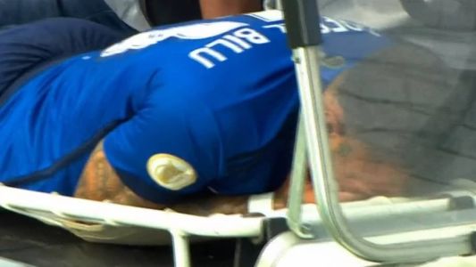 Na saída de campo, atacante mal conseguia andar