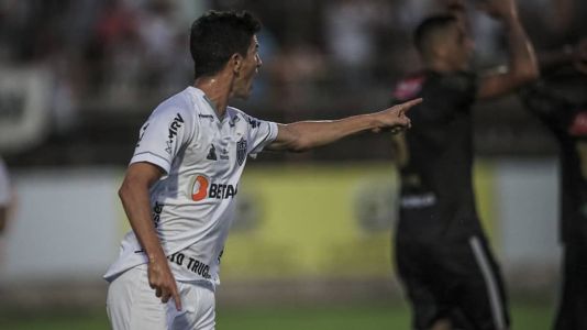 Nacho Fernández marcou o gol da vitória do Atlético sobre o Democrata em 2022