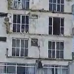 Vídeo: sacadas do edifício 'Cristo Rei' desabam em Belém 