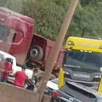 Anel Rodoviário tem mais de 17 km de congestionamento devido a acidente entre duas carretas