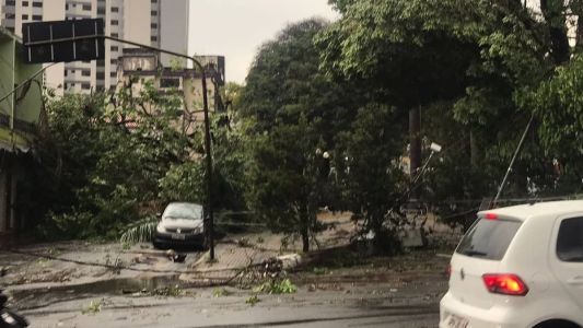 Não há informações de feridos nos estragos