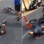 Vídeo: ciclista acidentado é atropelado por moto enquanto espera socorro em Minas