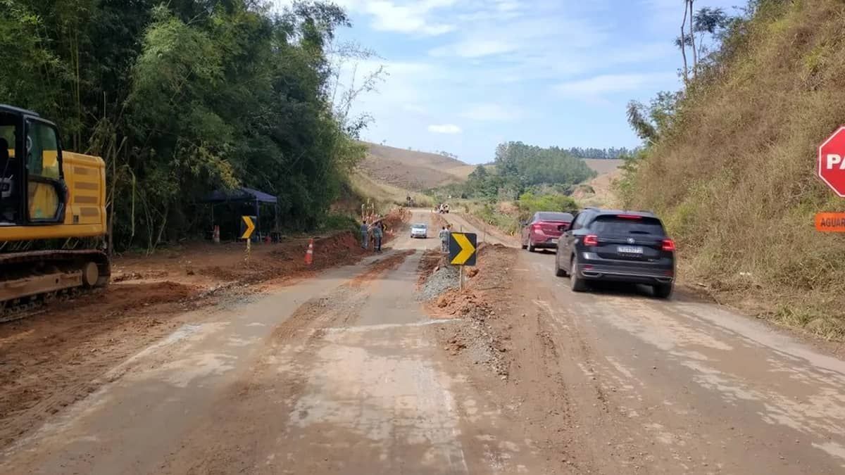 Obras interditam completamente a MG-133; confira rotas alternativas