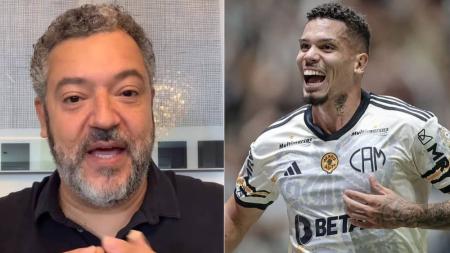 Narrador da Itatiaia, Caixa rasgou elogios ao atacante Paulinho