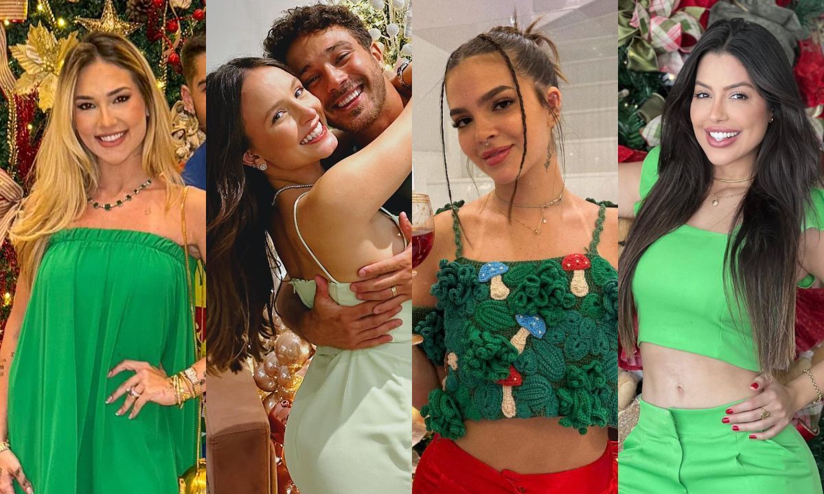 Natal da cegonha? Celebridades passam data de verde e postam fotos sugestivas