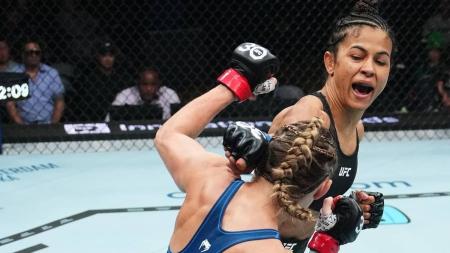 Natália Silva venceu mais uma luta no UFC