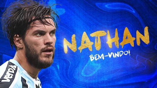 Nathan foi oficializado pelo Grêmio nesta segunda-feira (10)