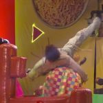 Nattanzinho leva tombo feio após subir no touro mecânico em festa do BBB 24; veja