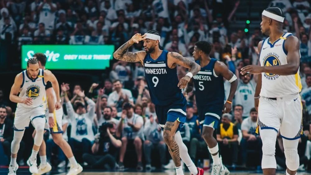 Timberwolves vencem Warriors e empatam série da semifinal da NBA