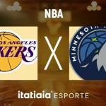 Horário e onde assistir ao vivo Los Angeles Lakers x Timberwolves, pela NBA