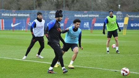 Nerymar treinou durante a semana, mas não será utilizado pelo PSG na Copa da França