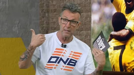 Neto durante transmissão do Donos da Bola