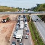 BR-040 tem mais de 10 km de congestionamento na manhã desta terça-feira (22)
