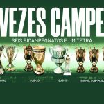 Palmeiras encerra 2023 com seis bicampeonatos e um tetra