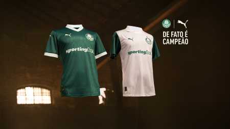 Fotos do novo uniforme do Palmeiras
