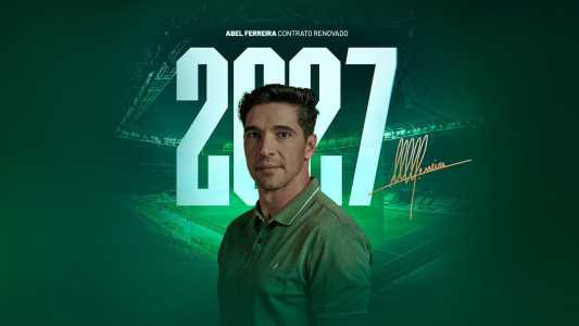 Abel Ferreira renova com Palmeiras até 2027