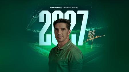 Abel Ferreira renova com Palmeiras até 2027