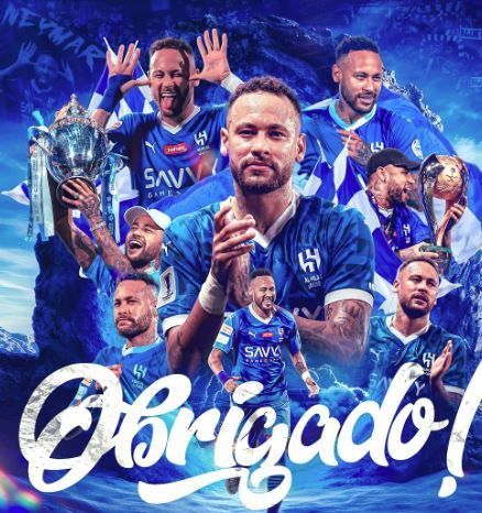 A caminho do Santos, Neymar se despede do Al-Hilal nas redes sociais