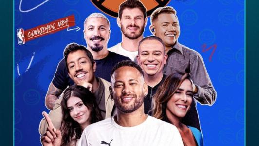Ação de Neymar em parceria com a Dinsey+ nas finais da Conferência Oeste da NBA