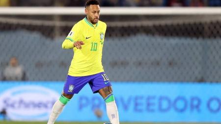Neymar, contra o Uruguai