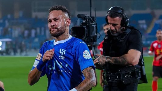 Neymar durante partida pelo Al-Hilal