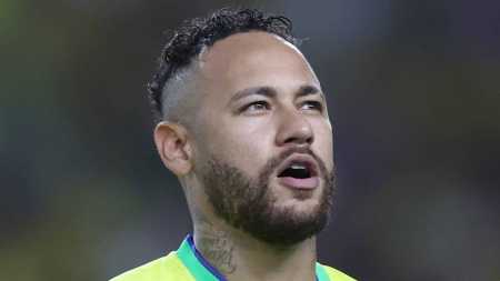 Neymar durante partida pela Seleção Brasileira