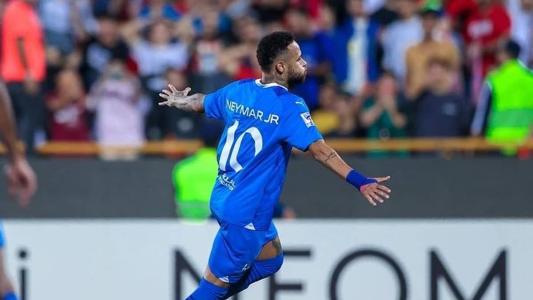 Neymar durante partida pelo Al-Hilal
