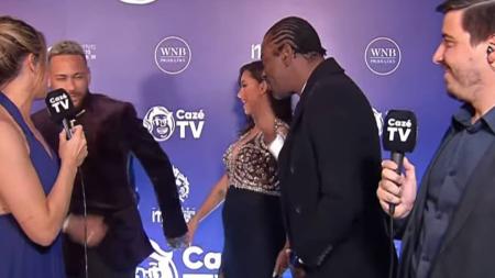 Neymar e Bruna não quiseram falar