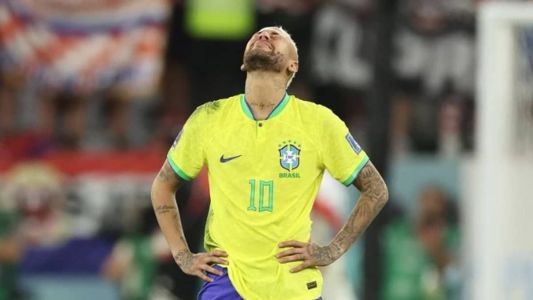 Neymar em partida pela Seleção na Copa do Mundo
