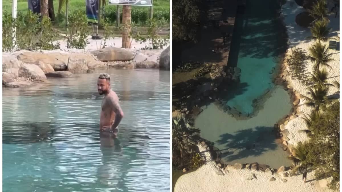 Mesmo com interdição, Neymar inaugura obra em Mangaratiba