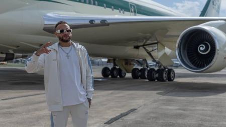 Neymar na chegada ao Al-Hilal