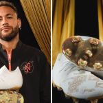 Neymar presenteia 78 pessoas com chuteira por recorde na Seleção Brasileira