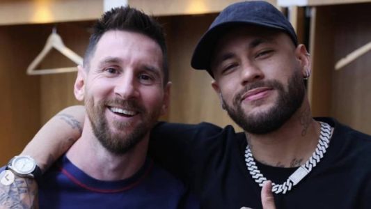 Neymar se despede de Messi
