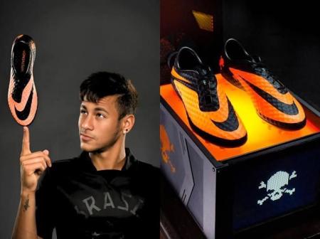 Neymar em imagens de divulgação da Nike Hypervenom em 2013