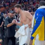 Em Miami, Neymar vai a jogo da NBA e ganha camisa de astro do Golden State