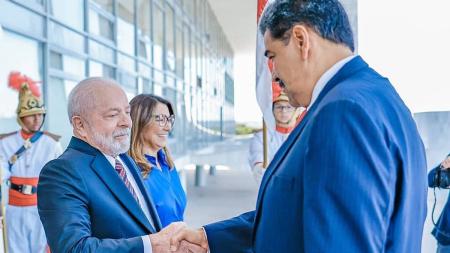 Nicolás Maduro se reuniu com Lula em maio, em visita a Brasília