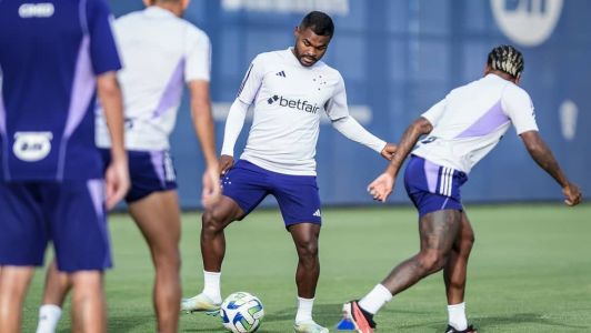 Nikão em treinamento na Toca II nesta quarta-feira (29)