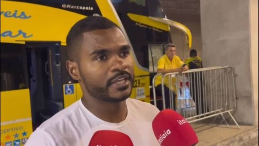 Nikão, meia do Cruzeiro, em entrevista após partida contra o Fortaleza