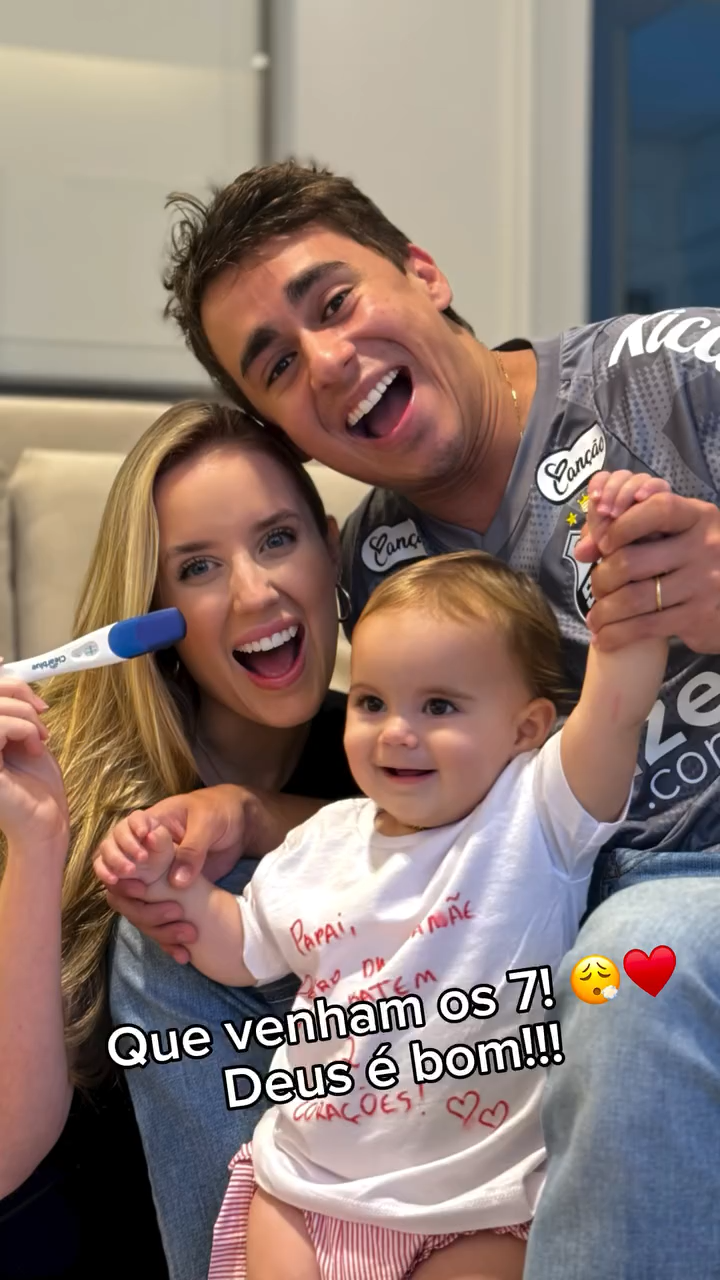 Nikolas Ferreira anuncia que será pai pela segunda vez: 'Somos 4'