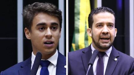 Nikolas e Janones protagonizaram bate-boca virtual