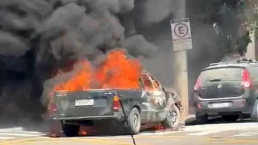 Ninguém se feriu durante o incêndio