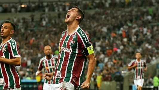 Nino celebra o gol da vitória diante do The Strongest