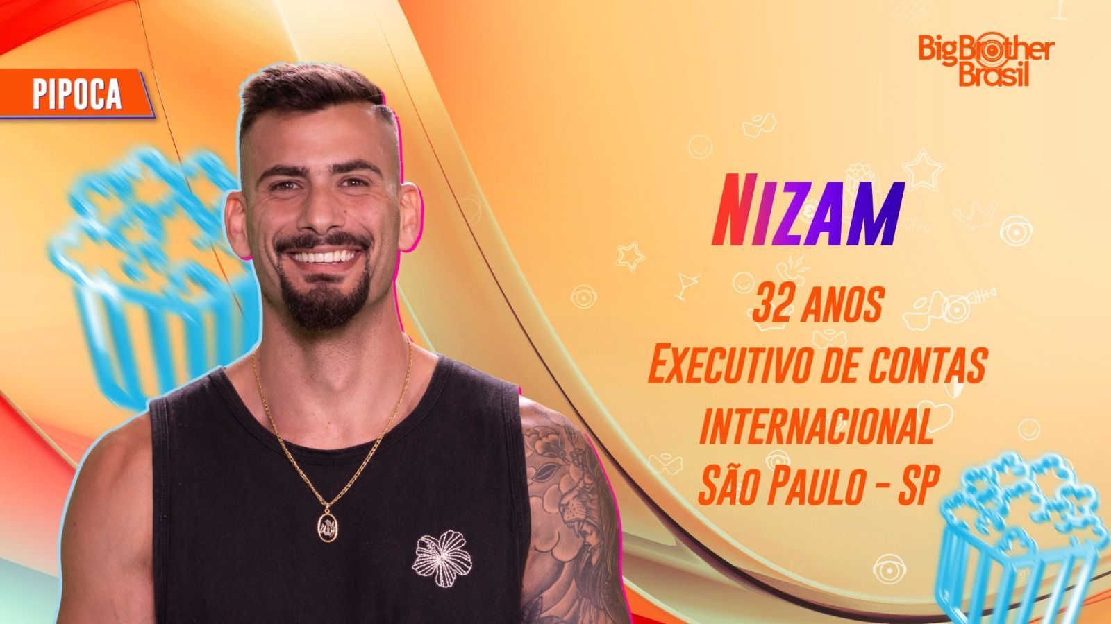 BBB 24: Nizam, do Pipoca, é filho de libaneses e já conheceu 62 países